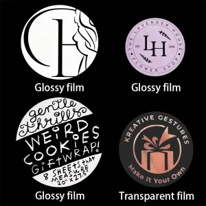 Customizable Plastic Die Cut Stickers with No Odor Silk Screen Printing High Quality Finish for Business Logos Gift Craft Use