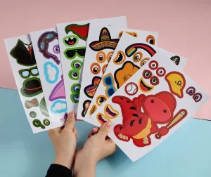 Customizable Vinyl Cartoon Decorative Sticker Sheets Personalized Kiss Cut Kiss Cut Cute Sticker for Candle Craft Photo Frame