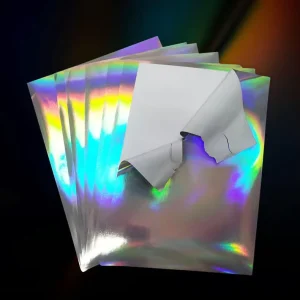 Customization Blank Color Hologram A4 White Vinyl Eggshell Sticker Paper Sheet or Roll