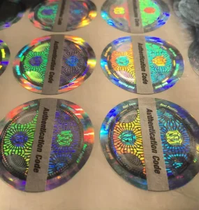 Customize 3D Holographic Sticker Labels Adhesive Sticker Logo