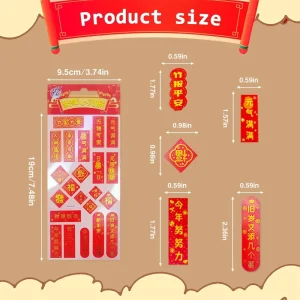 Customize Chinese New Year Couplets Set Horse Spring Festival Sticker Decorations