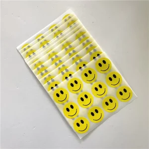 Customize Color Smile Face Mascot Animal Face Art Decorative Sticker