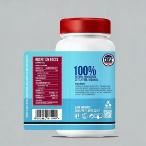 Customize Label Stickers White PP Waterproof Health Products Stickers Custom Adhesive Supplement Bottle Label Sticker in Rolls