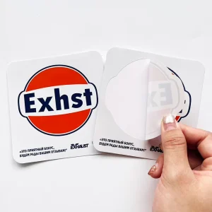 Customize Logo Adhesive Individual Kiss Cut Label Vinyl Stickers