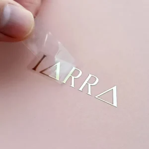 Customize Luxury Gold Adhesive Label Transfer Metal Sticker Waterproof Emboss 3D Logo Metallic Decals Custom Gold Stickers