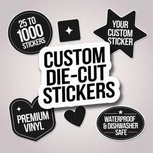 Customize Your Own Sticker for Die Cut Sticker Custom Waterproof Adhesive Business Brand Logo UV Transfer Stickers