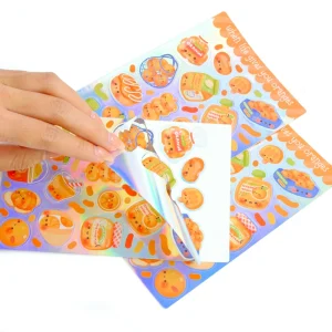 Customized A6/A5/A4 Size Transparent Vinyl Waterproof Sticker Customization