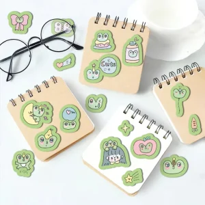 Customized Adhesive Clear Transparent Paper UV Printed Waterproof Cartoon Decal Stickers for Promotional Gifts Outdoor Use