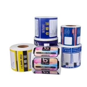 Customized Adhesive Name Waterproof Vinyl Label Sticker