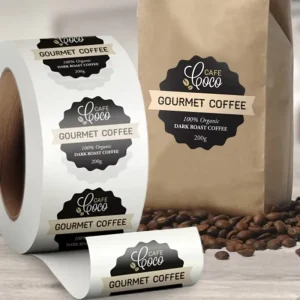Customized Adhesive Paper Labels Roll UV Durable Water Proof Chili Sauce Food Product Labels Glass Bottle Jar Custom Packaging