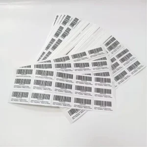 Customized Bar Code Sticker QR Code Sticker Printing Barcode Label Kiss Cut Stickers