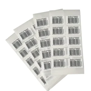 Customized Barcode Graphic Symbols and Logos Polyester Label Adhesive Sticker Waterproof Barcode Shipping Labels