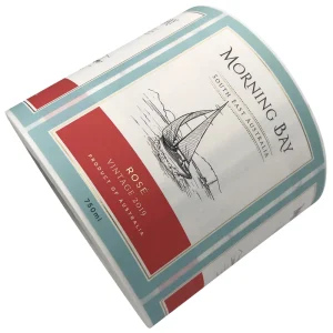 Customized Brand LOGO Permanent Adhesive Gold Foil Stamping Texture Paper Whisky Labels
