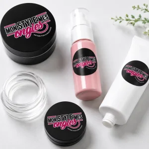 Customized Brand Logo Waterproof Label Series Products Plastic Bottle Vinyl Label Stickers for Cosmetics