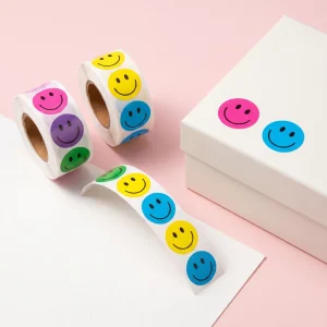 Customized Brand logo Packaging Stickers Printed Self-adhesive Vinyl Waterproof Food Sealing Label Stickers