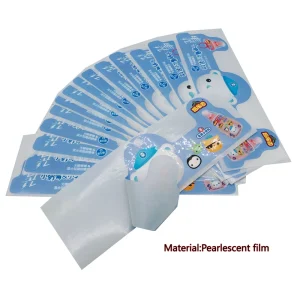Customized Bulk Pearlescent Film Wine Bottle Labels Food Label Stickers for Health Care Products and Beverage Bottles