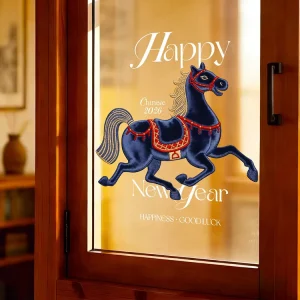 Customized Business Promotion Glass Sticker Removable Printed Logo Shop Front Glass Ad Sticker