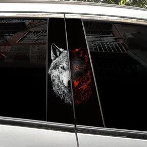 Customized Car Decals Creative Designs with Personalized Animal Patterns for B Pillars and Body Decorations Door Pillars Decals