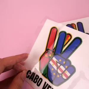 Customized Cartoon Creativity Transparent Personalised Stickers Design Logo Waterproof Vinyl Die-Cut Stickers