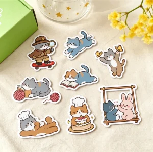 Customized Cartoon Stickers Printed Adhesive Labels Vinyl Stickers