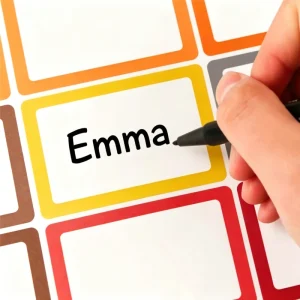 Customized Classification Self adhesive Label Stickers thickened Colored Border Labels printable Name Labels That Can Be Written