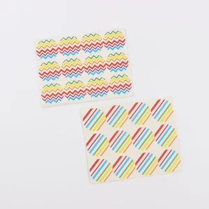 Customized Coated Paper Adhesive Stickers with Transparent Plastic Waterproof Labels Anti-counterfeit Feature