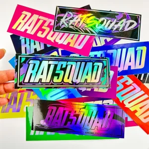 Customized Company Brand Logo 3D Holographic Stickers Rainbow Effect Custom Design Logo Hologram Stickers for Promotion