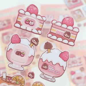 Customized Custom Shape Durable Waterproof PVC Stickers with UV Printing for Advertising Labels