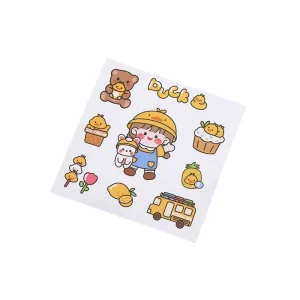 Customized Cute Cartoon Paper Stickers with a Minimum Order Quantity of 500. Original Factory Produces Adhesive Stickers