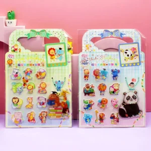 Customized Cute Waterproof Stickers Water Shaking Stickers Self Adhesive Children’s Stickers Full Color Printing