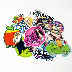 Customized Die Cut Logo Sticker Printed Water Resistant Outdoor Waterproof Self Adhesive Die Cut Stickers