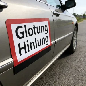 Customized Die Cut Magnetic Stickers Removable Waterproof Promotional Car Bumper Magnets for Business Advertising