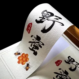 Customized Eco Friendly Durable PET Adhesive Stickers for Candle Labels Waterproof Digital Printing Cold Stamping Custom Shapes