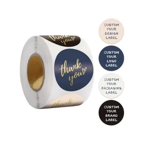 Customized Food Product Packaging Adhesive Paper Sticker Labels Logo Custom Cosmetic Bag Bottle Box Clear Labels Stickers