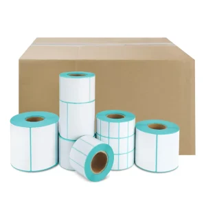 Customized Gold Foil Adhesive Sticker Roll Transferable Shipping Label for Packaging Labels