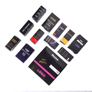 Customized Hologram Logo Adhesive Sticker Paper Box Glossy Surface 2ml 10ml Vial Label Waterproof Packaging