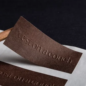 Customized Logo Embossed Sticker Labels Texture Concave-convex Various Colors for Luxury Perfume Candle Package