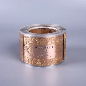 Customized Logo Metal Perfume Private Bottle Label Embossed Aluminum Perfume Stickers Wine Labels