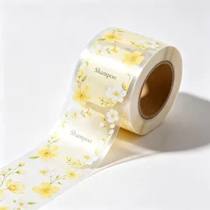 Customized Logo Packaging Labels Printing Waterproof Vinyl Adhesive Labels on Roll