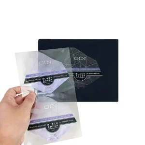 Customized Luxury Self Adhesive Waterproof Transparent Label Personalized Packaging Stickers