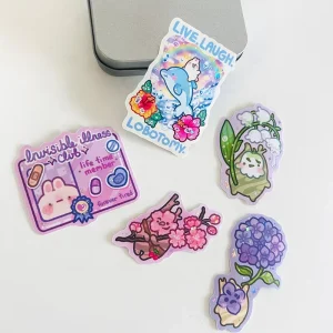 Customized OEM Spot Foil Holographic Die Cut Stickers With Waterproof Design Printed Vinyl Stickers