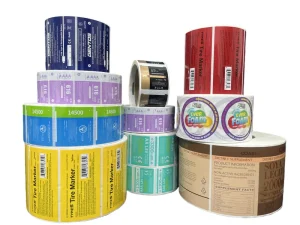 Customized PVC Label Printing Roll Paper Self-Adhesive Waterproof Oil-Resistant Juice Packaging Labels for Beverage Use Offset