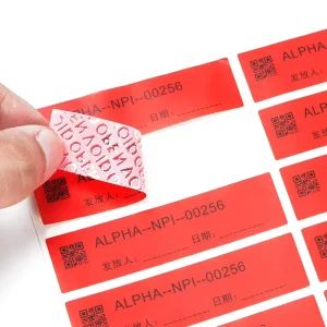 Customized Packaging Labels Warranty Seal Sticker Void Warranty Seal Sticker Label with Barcode