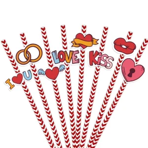 Customized Paper Decorations Stickers Wedding Party Paper Insert Decorations 24pcs