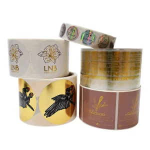 Customized Personalised Small logo Label Rolls Custom Stickers logo Waterproof logo Sticker Custom