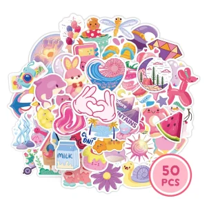 Customized Printing Individual Stickers Waterproof and Tear Resistant Self-Adhesive Stickers Custom Decorative Sticker Packs