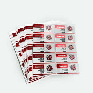 Customized Printing Oil Proof Waterproof Adhesive Vinyl Stickers 10ml Vial Labels for Pharmaceutical Packaging Four Color