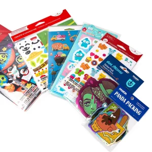 Customized Printing Waterproof Die Cut Stickers Weatherproof Glossy Vinyl PVC Stickers Label Logo Pack Stickers Die Cut