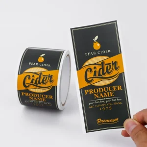 Customized Private Brand Logo Packaging Product Label Printing Adhesive Custom Logo Roll Business Stickers