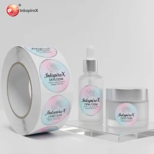 Customized Private Brand Logo Packaging Product Label Printing Adhesive Logo Roll Business Stickers Custom Logo